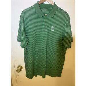 Nike Golf Polo Shirt XL Green TPC Boston Tour Performance